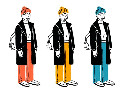 Crayola black and white illustration brand illustration character crayola line illustration moody one color illustration people product illustration