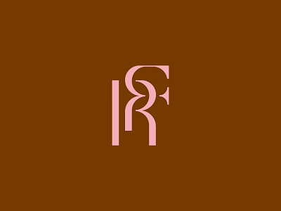 R+F branding brandmark colour custom lettering custom type f lettering letters logo logo design logotype logotypes minimal monogram monogram logo rf type typography