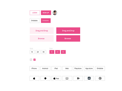 Components for new project component component design figma innovation minimal mockups product