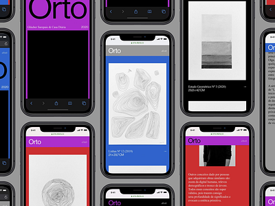 Orto – Mobile version branding design digital digital design graphic design haas grotesk ui ux visual design web