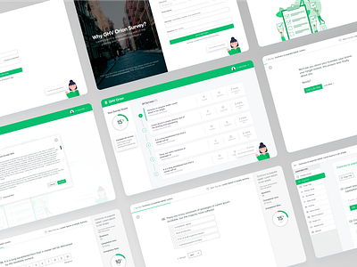 GHV Orion Survey clean design dashboard minimalistic survey surveys ui ui design ux webdesign widget