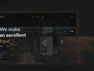 Sensations. Restaurant Website Desgn coffee restaurant sensations trend ui webdesign website