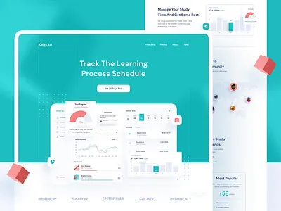 Kelas.ku Landing Page 3d animation app clean dashboard design homepage interaction ios landingpage mobile ui uidesign uiux uiuxdesign ux uxdesign web webdesign website