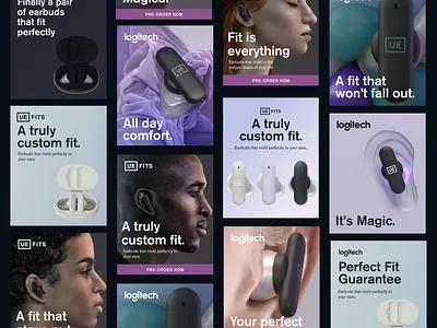 Ads for UE Fits ad advertisment daily ui design facebook graphic design infographic instagram launch organic social tech