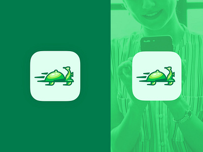 Food App Concept 01 for Food Delivery App android app app icon design app logo brand creative design designergadhvi flat fork graphicdesign graphicdesigner icon identity illustrator ios app logo marketing scooter speed vehicle