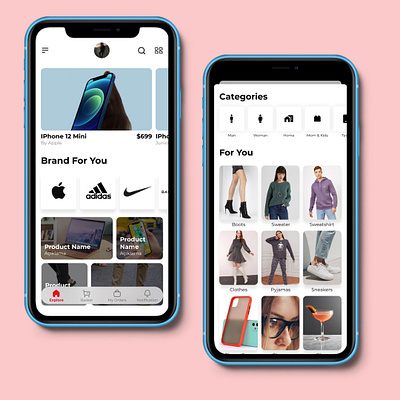 shopping app appdesign branding invision logo typography ui uidesign uiinspiration ux vector