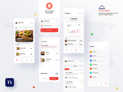 Online food delivery case study - for street vendors case study food app food delivery minimal design mobile application online delivery statatics street food street vendors