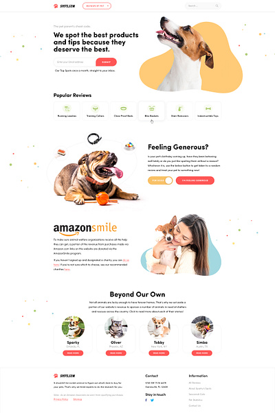 Products reviews for pets clean corporate design illustration landing ui ux web webdesign wordpress