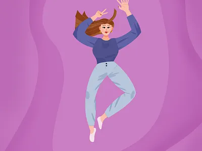 26th anniversary 2d caracter happy birthday illustration ipad procreate woman