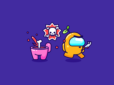 So Sus aliens amongus character cute design game icon illustration illustrator kawaii skull sus