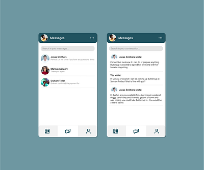 User interface - Messaging dailyui direct messaging dm messaging ui user interface