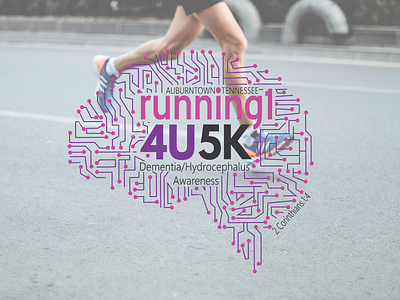 Running 14U 5K for Dementia/Hydrocephalus 2016 5k branding design icon illustration logo tennessee