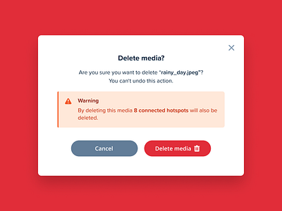 Delete Dialog alert app clean confirm delete dialog error feedback help media minimal modal overlay popover toast ui user interface design ux warning