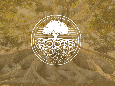 Roots Classical Tutorial branding design icon illustration logo oak school tennessee tree typography