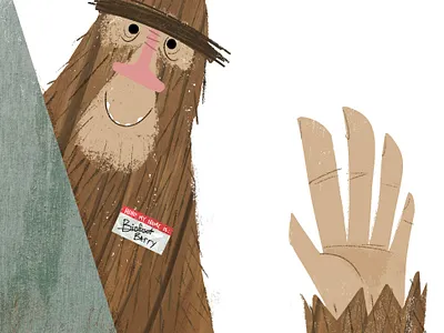 He's out there.. bigfoot book illustration character design childrens book childrens illustration humor illustration kidlit kidlitart picture book story