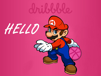 Hello dribbble animation branding design hello hello dribbble hello dribble hello world icon illustration minimal typography ui ux vector
