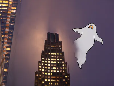 Ghost of New York canon cartoon drawing photoshop wacom wacom intuos