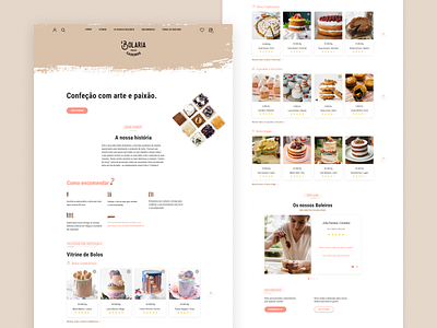 E-commerce The Bolaria bakery cakes confectionery design digital product e commerce mobile network product design ui web