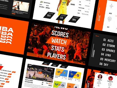 WNBA X APPLE TV apple tv appletv basketball brand design design espn games nba netflix play play button pro athletes product design scroll sports tv video player watch web design wnba