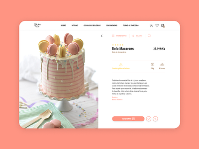 E-commerce The Bolaria bakery cakes confectionery design digital design e commerce product design shopping bag ui web web design