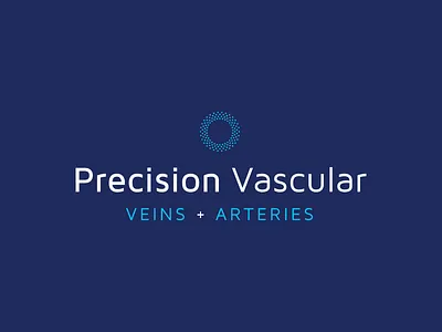 Precision Vascular brand identity branding design doctor health logo logomark logotype precision specialist vascular veins