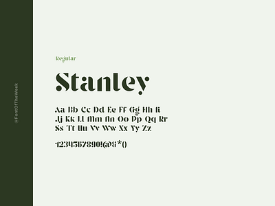 Stanley app design design design inspiration font font inspiration font of the week fotw free fonts free typeface google fonts graphic design interface type inspiration typeface typography ui user experience user interface ux web design