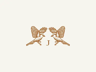 The Jackson bird brand identity branding design illustration logo logomark mockingbird