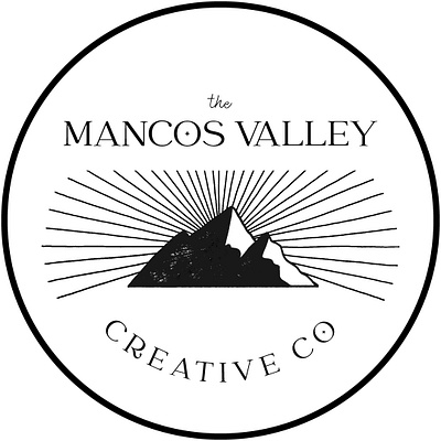 Mancos Valley Creative Logo branding design illustration logo typography vector