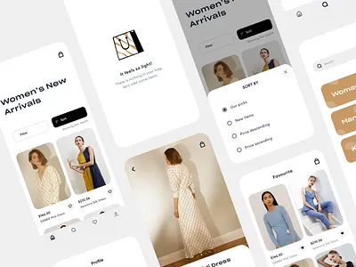 zoya - iOS fashion app app design ecommerce empty states fashion inspiration interface ios mobile mobile ui ui ux visual