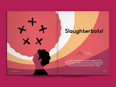 Drones artificial intelligence drones editorial illustration magazine print vector