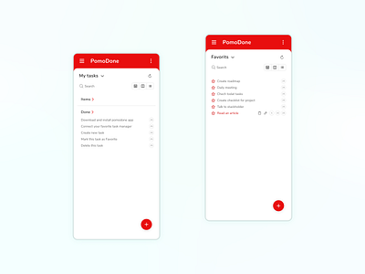 The Pomodone app 042 app design flat iran minimal pomodoro task task mange time track ui uidesign