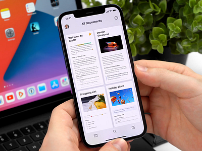 Craft.do is available in the App Store! animation interaction interface interface video ios ios app design ios design mobile mobile app mobile design mobile interaction mobile interface mobile ui notes notes app notes widget ui ux video