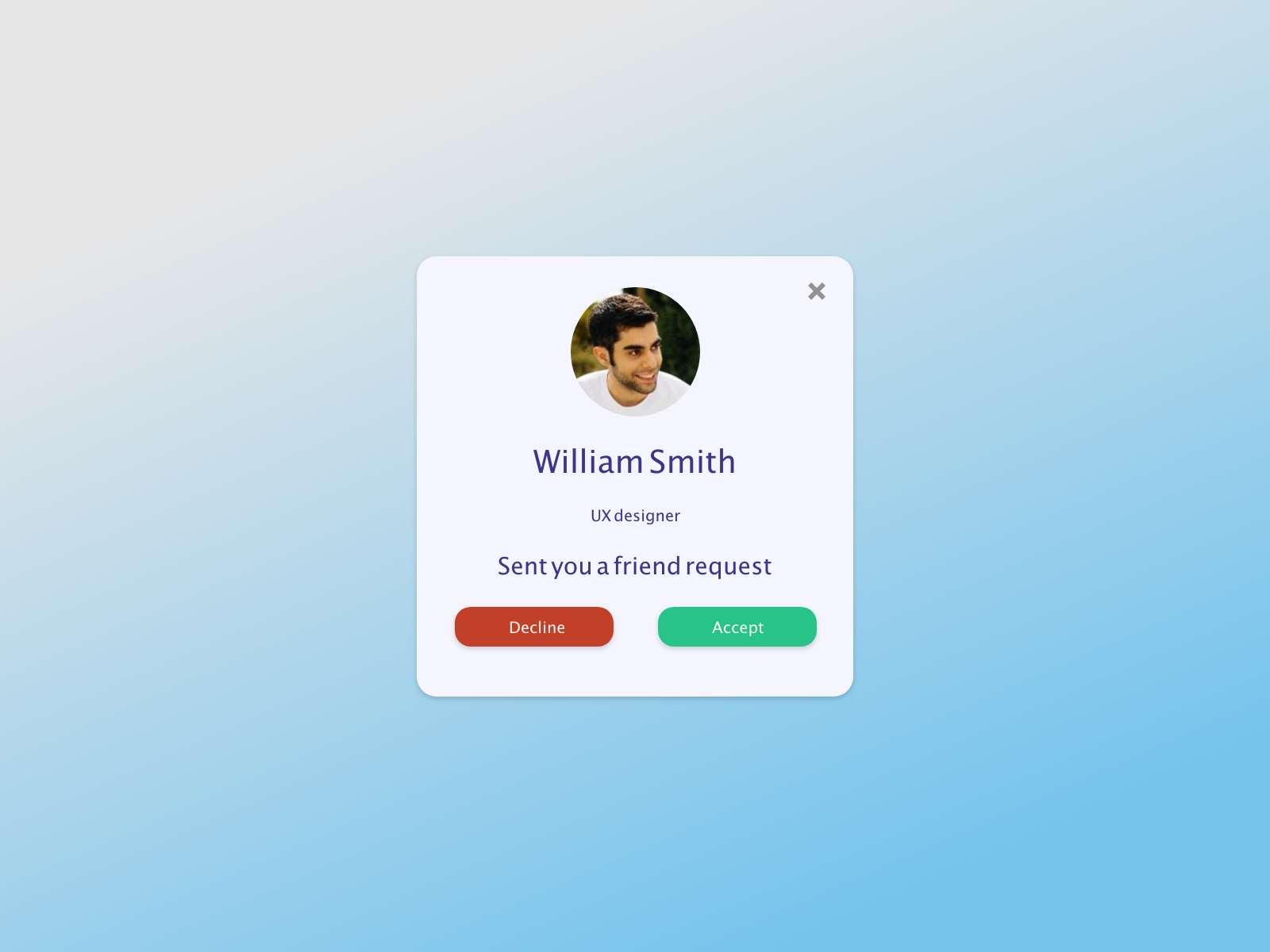 Example of Daily UI challenge  078