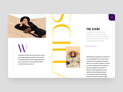 Scilla design flat typography ui ux web