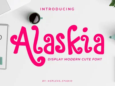 Alaskia Display Font branding cute design display elegant fonts funny handmade handwriting handwritten illustration logo playfull typeface