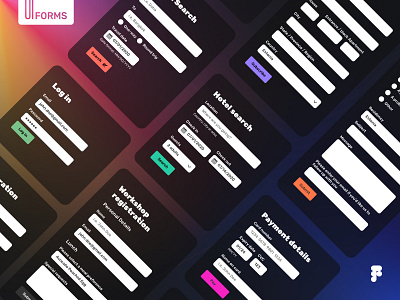 Form Templates in Figma app design design system interface ios mobile ui ui design uikit ux