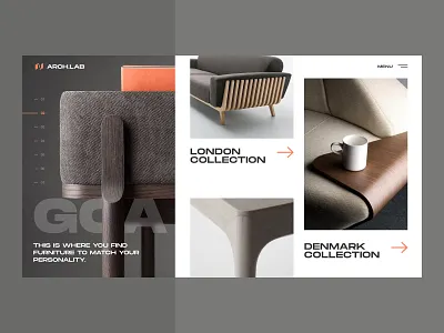 Archlab Website Layout clean design design system figma flat grid interaction interface landing landing page minimal premium ui user experience user interface ux web webdesign