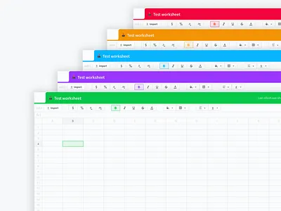 Spreadsheet redesign color options data datatable excel googlesheets redesign spreadsheet spreadsheets
