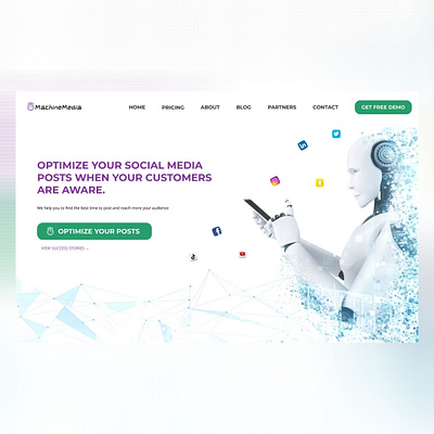 Machine Media | DAY ONE - 30 Days Hero Challenge design figma saas ui ux web