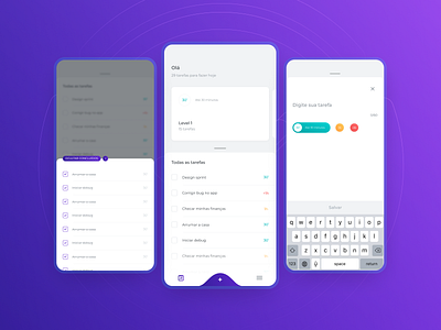 Level - Organize tarefas no seu tempo app brasil design interface level produtive salvador task ui