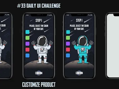 Daily UI #033 Customize Product adobe xd daily 100 challenge daily ui dailyuichallenge design figma illustration ui ui design ux design vector