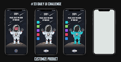 Daily UI #033 Customize Product adobe xd daily 100 challenge daily ui dailyuichallenge design figma illustration ui ui design ux design vector