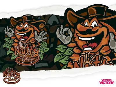 THE NUTTY TACO FSTFOOD MASCOT adobeillustator cartoon character characterdesign dribbble graphic design illustration logo mascot mexican tacos