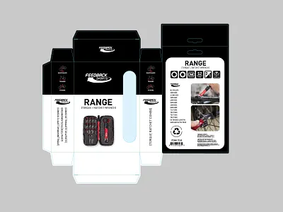 BeneskiDesign FeedbackSports BOX Range branding design minimal package design print design vector