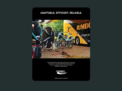 BeneskiDesign FeedbackSports Print Ad branding design digital advertising minimal print design tradeshow booth