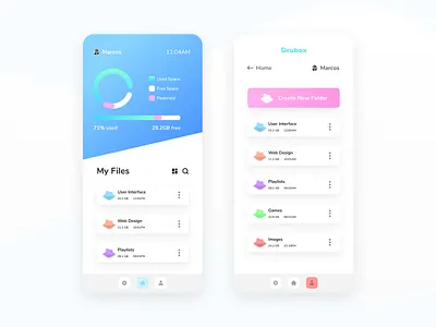 File Storage App app app design application application design application ui dropbox file file management file manager files google drive interface interface design storage storage app ui ux