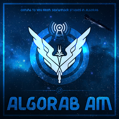 Podcast Covers #4: Algorab AM brand branding podcast podcast art podcast artwork podcast brand podcast cover podcast cover art podcast design podcast logo