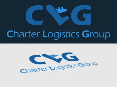 Charter Logistics Group Logo art branding graphic design icon illustrator logo logodesign minimal typography vector