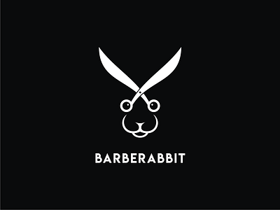 Barberabbit branding design doublemeaning dualmeaning illustration logo