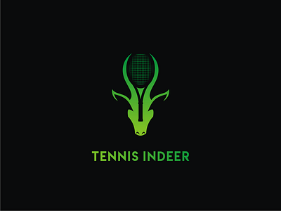 Tennis Indeer branding design doublemeaning dualmeaning illustration logo